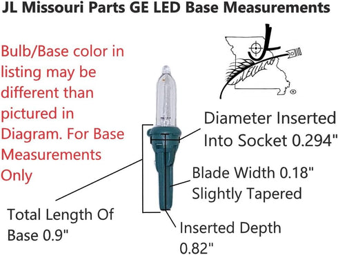 Read Listing Before Purchasing 10 GE 3.3 V .066 W Watt LED Mini Clear Bulb Christmas Light Bulbs Tree Light Replacement...