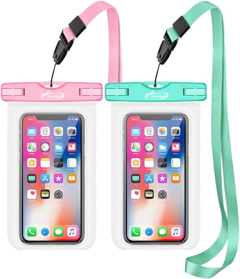 AiRunTech Waterproof Case, Waterproof Cell Phone Dry Bag Compatible for iPhone 14/13/12/12 Pro Max/11/11 Pro/SE/Xs Max/XR/8P/7 Galaxy up to 8.5", ...