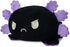 TeeTurtle - The Original Reversible Axolotl Plushie - Purple + Black - Cute Sensory Fidget Stuffed Animals That Show Your Mood 4 inch...