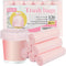 4 gallon Strong Trash Bags Garbage Bags, Bathroom Trash Can Bin Liners, Small Plastic Bags for home office kitchen bedroom, pink...