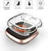 8 Pack Case Compatible with Fitbit Versa 3 / Sense Screen Protector, Ultra Slim TPU Plated Cover Anti-Scratch Shockproof All Around Bumper Shell A...