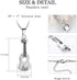 Yinplsmemory Cremation Jewelry Carved Guitar Urn Necklace for Ashes for Dad Cremation Pendant Ashes Holder Memorial Keepsake Urn Necklace for Wome...