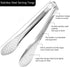 6 Pack Buffet Tongs,Stainless Steel Serving Tongs Serving Utensils 7Inch,9Inch,12Inch...