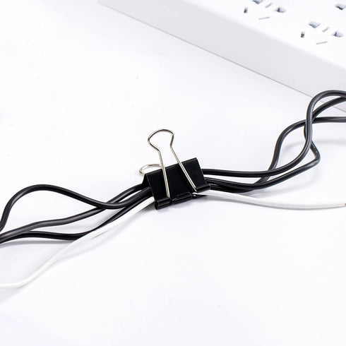 Amazon Basics Binder Paper Clips, Small Clip, 144 Count, 12 Pack of 12, Black...