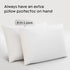 2 Pack Waterproof Pillow Protectors Standard 20x26 Inches Smooth Zipper Premium Encasement Covers Quiet Cases Set White 100% Liquid Protection...