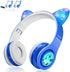 Woice Wireless Bluetooth Kids Headphones, LED Flashing Lights, Music Sharing Function, 85db Volume Limited, Over-Ear and Build-in Mic Wireless/Wir...