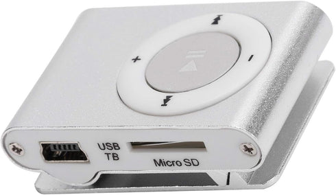 Sport MP3 Players with Clip, Portable Music Player, Screenless MP3 Players, Mini MP3 Player with Earphone and USB Cable(Silver)...