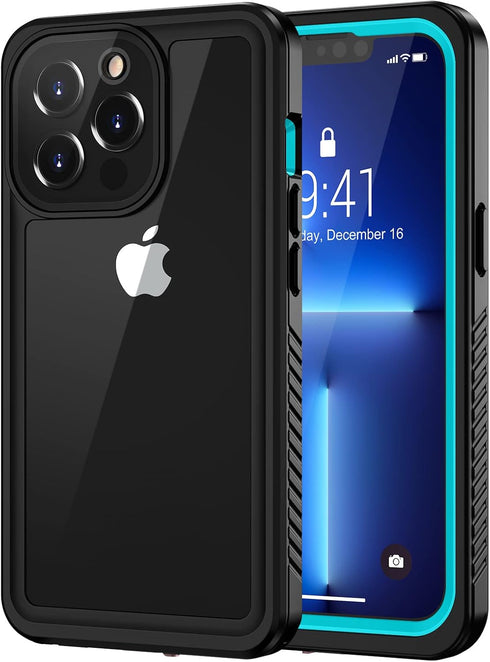 Lanhiem for iPhone 13 Pro Max Case, IP68 Waterproof Dustproof Shockproof Cases with Screen Protector, Full Body Protective Front and Back Cover fo...