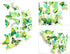 Somotersea 24PCS 3D Butterfly Wall Decal Removable Refrigerator Magnets Stickers Decor for Kids Room Decoration Home and Bedroom Art Mural Green...