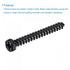 uxcell Hex Lag Screws 1/4" x 2" Carbon Steel Phillips Head Half Thread Self-Tapping Bolts for Deck Building or Joining Lumber 25pcs...