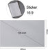 80-inch Portable Projector Screen HD 16:9 Frameless Video Projection Screen Foldable Wall Mounted for Home Theater Office Movies...