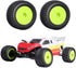 1/18 RC Buggy Rear Tires and Wheels Preglued for Wltoys 184011 A959 HSP 94815 94810 HPI Losi Mini T 2.0 1/18th Rail Buggy Model, 2PCS (Green)...
