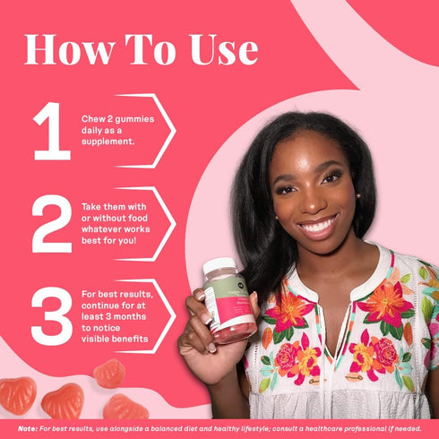earth & elle Vegan Collagen Booster Gummies for Women with Biotin and Vitamins - Boosts Hair Nails and Skin Health, Anti-Aging - Delicious Sugar F...