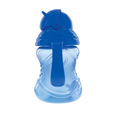 Nuby No-Spill Flip N' Sip Clik-It Cup with 360 Straw, 8 Ounce, Colors May Vary, Multicolor...