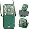 Handheld Quiet Mini Fan,Portable Foldable Desk Fan with 3000mHA Battery Powered and Rechargeable 3 Speed Portable Small Fan for Outdoor Camping, C...
