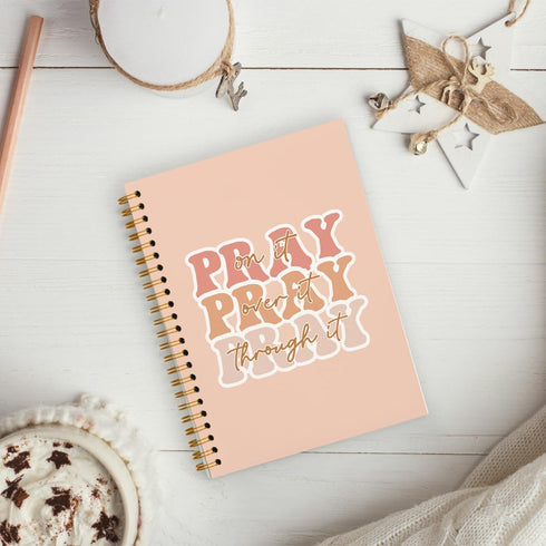 Prayer Journal Notebook for Women - Bible Notebooks for Note Taking, Bible Journaling Notebook, Christian Gifts Journal Notebook, Hardcover Spiral...