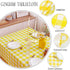 MANGATA CASA Yellow Gingham Tablecloth for Square Tables-Checkered Table Cloth Waterproof Kitchen & Table Linens-Polyester Buffalo Plaid Wrinkle F...