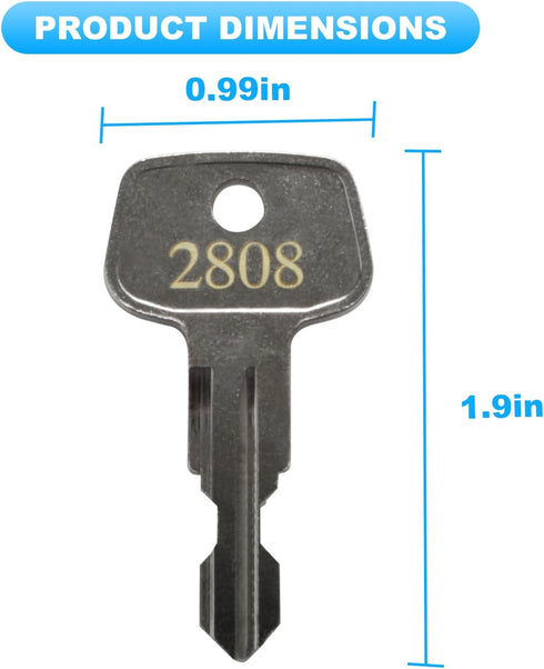 2808 X-Cargo Luggage Roof Replacement Keys,Replacement Keys for X-Cargo roof Racks,X-Cargo Roof Rack Key Karrite Ski Bike xcargo Carrier Skyline S...