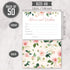 Set of 50 Advice and Wishes Cards - Double Sided Floral Cards, Perfect for the Bride and Groom, Baby Shower, Bridal Shower, Wedding Shower, Gradua...