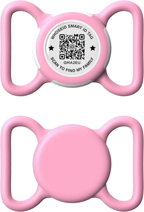 QR Code Airtag Holder, Scan QR Code Send Location Alert Email, Waterproof Full Body Protection Anti-Lost Air Tag Case, Airtag Accessories for Dog,...