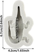 3D Sea Animals Candy Chocolate Mold Alligator Silicone Mold Crocodile Fondant Mold For Sugar Cake Decorating Cupcake Topper Gum Paste Polymer Clay...