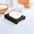 2Pcs Soap Dish Holder, Non-Slip Bathroom Accessories Silicone Soap Case Saver, Sink Deck Bathtub Shower Dish Soap Drainer, Silicone Holder for Soa...