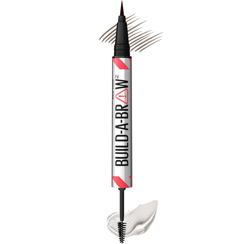 Maybelline Build-A-Brow 2-in-1 Brow Pen and Sealing Brow Gel, Eyebrow Makeup for Real-Looking, Fuller Eyebrows, Ash Brown, 1 Count...