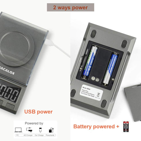 Digital Milligram Scale, 100g x 0.001g NEWACALOX Reloading High Precision Jewelry Scale,Portable Jewelry Scale with......