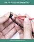 BNC Test Leads, BNC (F) to Stackable Pin Tip Plugs, Test Lead Breakout Cable for Multimeter...