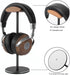 Headphone Stand Headset Holder with Walnut Wood Headrest,Gaming Headset Stand Earphone Stand with Solid Heavy Base for All Headphone Sizes...
