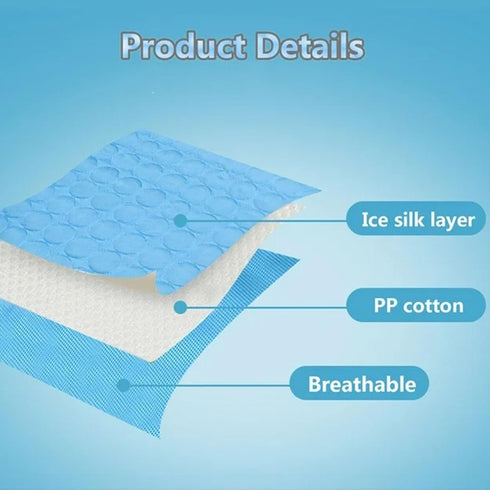 Dog Cooling Mat Cooling Pad Summer Pet Bed for Dogs Cats Kennel Pad Breathable Pet Self Cooling Blanket Dog Crate Sleep Mat Machine Washable...