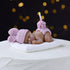 Birthday Candle Brown Sleeping Baby Cake Topper Candle for Party Baby Shower and Wedding (Pink)...