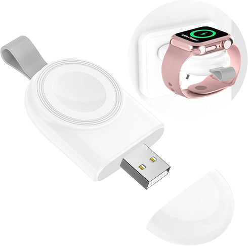 Apple Watch Charger Portable Magnetic Fast Charging, USB Wireless Charger Travel Cordless Charger with Light Weight Quick Charge Compatible with A...