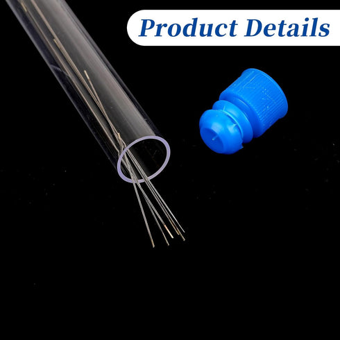 8 Pcs Beading Needles 8 Sizes Bead Needles Big Eye Beading Needles Set with Needle Bottle Collapsible Stainless Steel Beading Needles for Jewelry ...