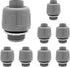 8 Pack NPT Nonmetallic Conduit 1/2-in Electrical Conduit Fittings PVC Straight Connectors Liquid Tight Conduit Connectors...