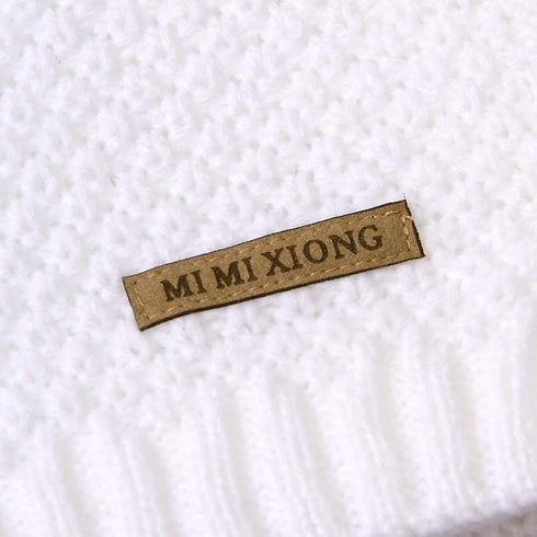 mimixiong Baby Blanket Knit Swaddle Blanket Soft Warm Crochet Neutral Receiving Unisex Baby Blanket for Boys and Girls White 40 x 30 inches...