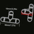 50PCS 3/8 inch Bricklaying Spacer Brick Wall Spacer Stone Wall Spacer Deck Board Paver Tile Leveling System Clips...