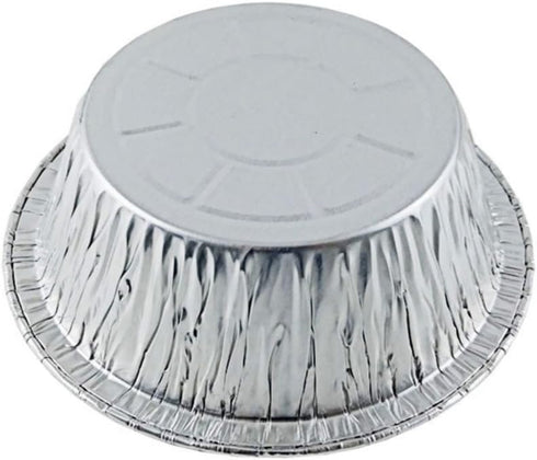 PACTOGO Disposable Aluminum 5 3/4" Meat Pot Pie Extra Deep Pan Baking Tin (Pack of 50)...