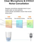 New bee Bluetooth Earpiece V5.0 Wireless Handsfree Headset 24 Hrs Driving Headset 60 Days Standby Time with Noise Cancelling Mic Headsetcase for i...