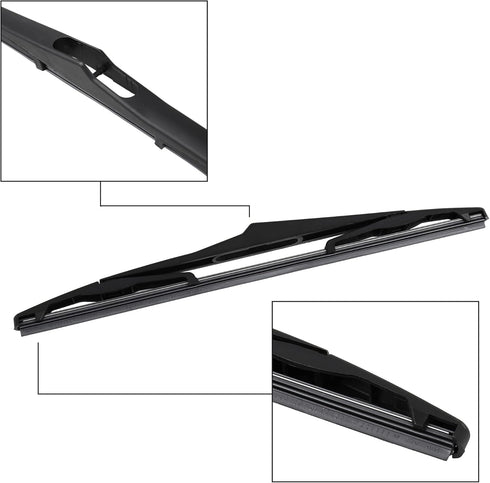 X AUTOHAUX Rear Windshield Wiper Blade Arm Set for Jeep Wrangler JK 2007-2018...