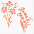 Daffodil Bell Flower Stencils for Painting on Wood 6" x 6", Reusable Flower Stencils for Painting on Walls, Small Flower Stencils for Kids, Crafts...
