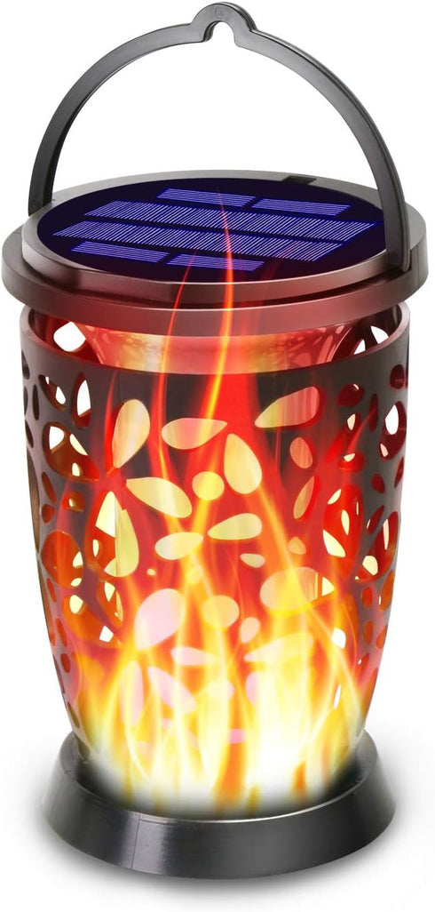 Solar Lanterns Outdoor Waterproof,Flickering Flames Outdoor Solar Lights,Hanging Lanterns Decoration Lighting for Table, Garden, Patio, Tree, Yard...