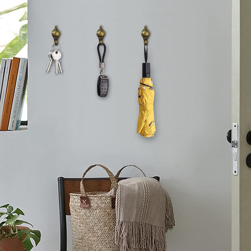 20 Pcs Zinc Alloy Pushpin Hook Hanger Reusable Hanging Hooks (Bronze)...