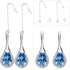 40pcs 2 Sizes Stainless Steel Earring Hooks Hypoallergenic French Long Earwire Hooks with Loop and 40pcs Bullet Earring Backs for DIY Earring Jewe...