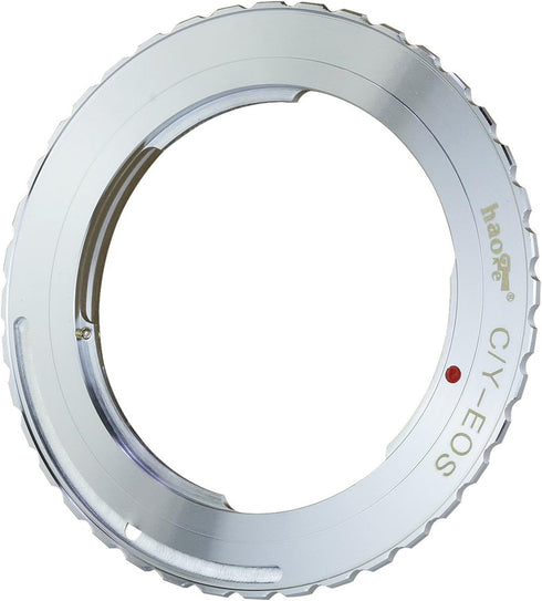 Haoge Lens Mount Adapter for Contax/Yashica C/Y CY Mount Lens to Canon EOS Rebel 80D 70D 60D 50D 550D 500D 5D 5DS 7D EF EF-S Mount Camera Silver...