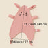 2 Pcs Baby Security Blanket Lovely Muslin Security Blanket Baby Comforter Soft Breathable Soothing Towel Gift for Baby Shower, 40cm x 27cm...