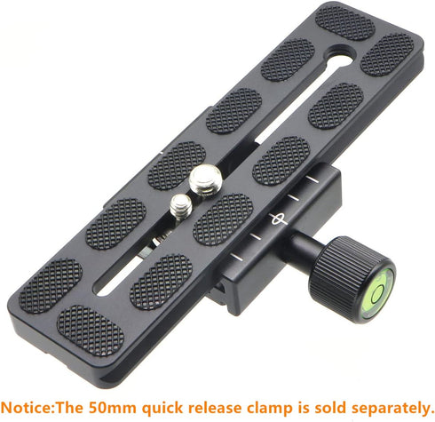 150mm Universal Quick Release QR Plate with 1/4" and 3/8" Mounting Screw for Tripod Mount Ball Head DSLR Camera Arca Swiss Compatible...