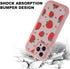 MZELQ Compatible with iPhone 13 Pro Case Pink Strawberry Cute Pattern, Soft TPU Cute Camera Protector iPhone 13 Pro Case for Girls Women + 1* Scre...