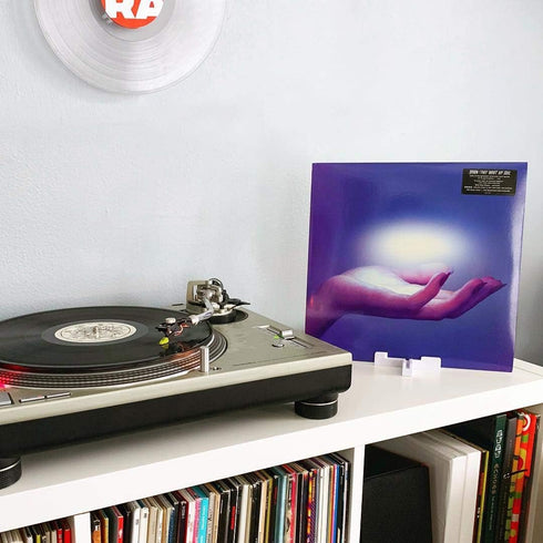 Record Props - Vinyl Record Display - Combine vinyl and album cover on wall. Doubles as a now playing tabletop stand....