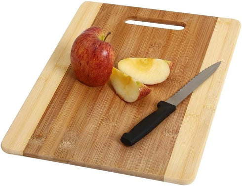 YBM Home Bamboo Cutting Board with Handle for Food Prep, Meat, and Vegetables - 100% Natural Chopping Board and Butcher Block, 1 Unit, Small (12.6...